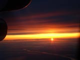 [Sunset from Plane over Eastern Washington]