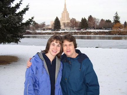 [Karen and Kathy in Idaho Falls]